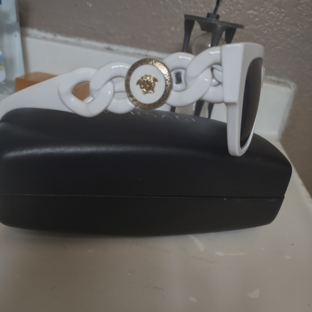 Versace sunglasses white & Gold